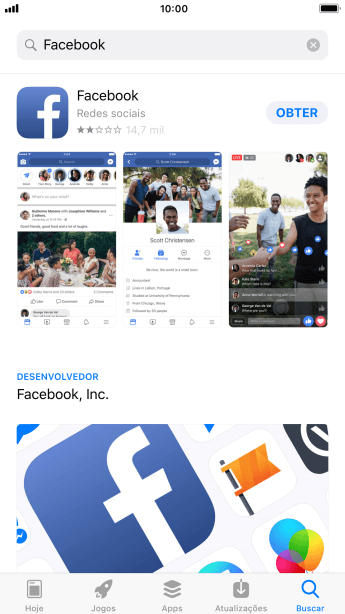 Pressione Facebook. Pressione Facebook.