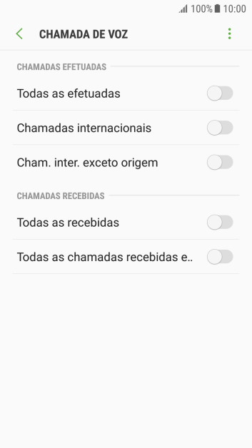 Pressione o indicador ao lado do tipo de bloqueio. Pressione o indicador ao lado do tipo de bloqueio.