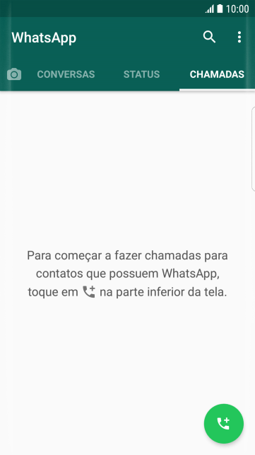 Pressione o ícone de chamada. Pressione o ícone de chamada.