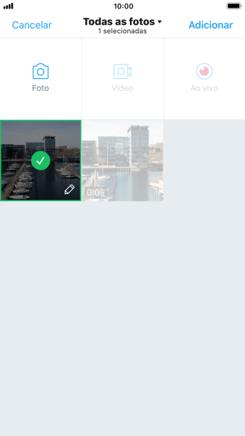 Pressione Adicionar. Pressione Adicionar.