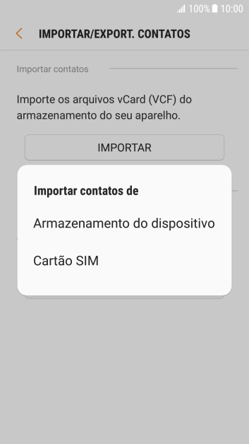 Pressione Cartão SIM. Pressione Cartão SIM.