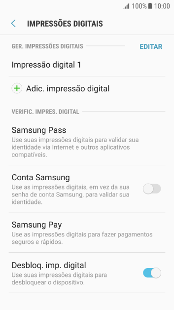 Pressione a tecla de voltar. Pressione a tecla de voltar.