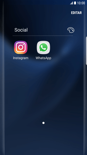 Pressione WhatsApp. Pressione WhatsApp.