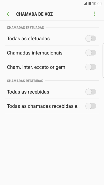 Pressione o indicador ao lado do tipo de bloqueio. Pressione o indicador ao lado do tipo de bloqueio.