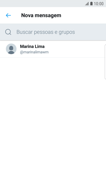 Pressione o campo de busca. Pressione o campo de busca.