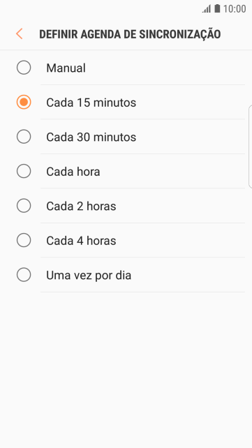Pressione a configuração desejada. Pressione a configuração desejada.
