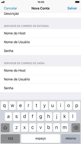 Pressione Salvar. Sua conta de e-mail agora está configurada. Se você quiser selecionar configurações adicionais de servidores de entrada e de saída, você deve seguir os seguintes passos. Pressione Salvar. Sua conta de e-mail agora está configurada. Se você quiser selecionar configurações adicionais de servidores de entrada e de saída, você deve seguir os seguintes passos.