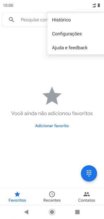 Pressione Configurações. Pressione Configurações.