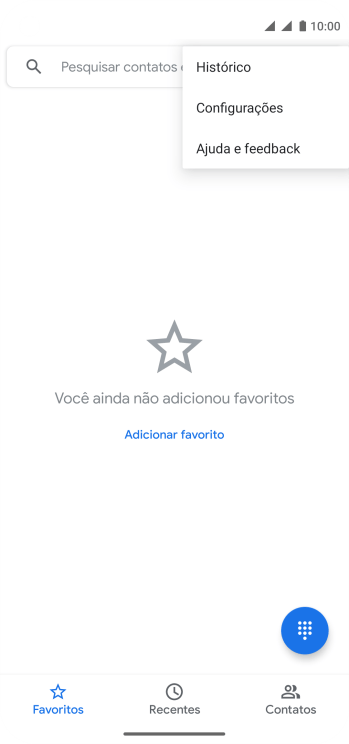 Pressione Configurações. Pressione Configurações.
