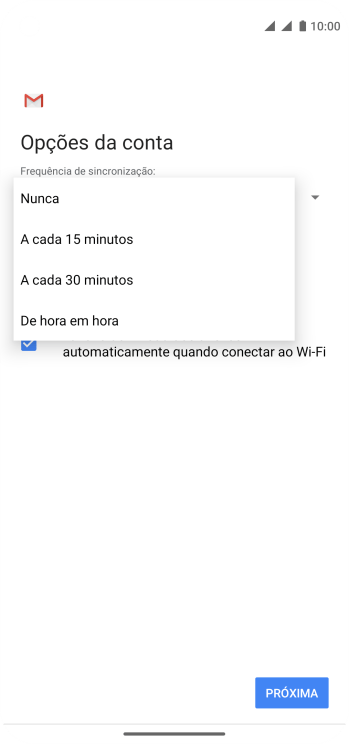 Pressione a configuração desejada. Pressione a configuração desejada.