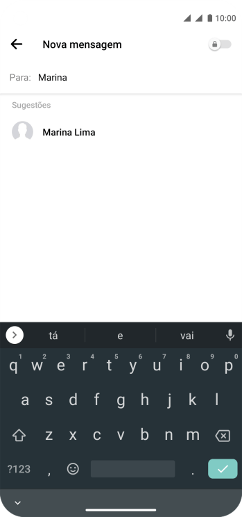 Pressione o contato desejado. Pressione o contato desejado.
