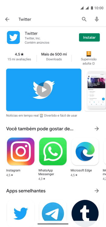 Pressione Twitter. Pressione Twitter.