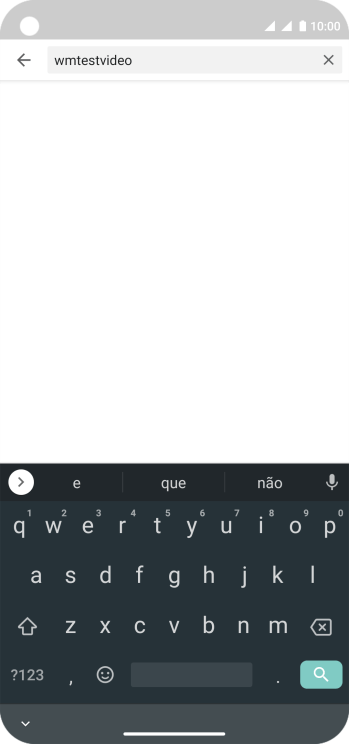 Digite a palavra de busca desejada, e pressione o ícone de busca. Digite a palavra de busca desejada, e pressione o ícone de busca.
