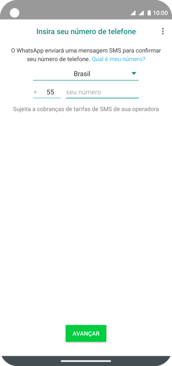 Pressione a lista suspensa. Pressione a lista suspensa.