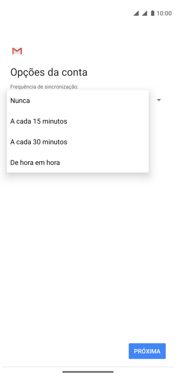 Pressione a configuração desejada. Pressione a configuração desejada.