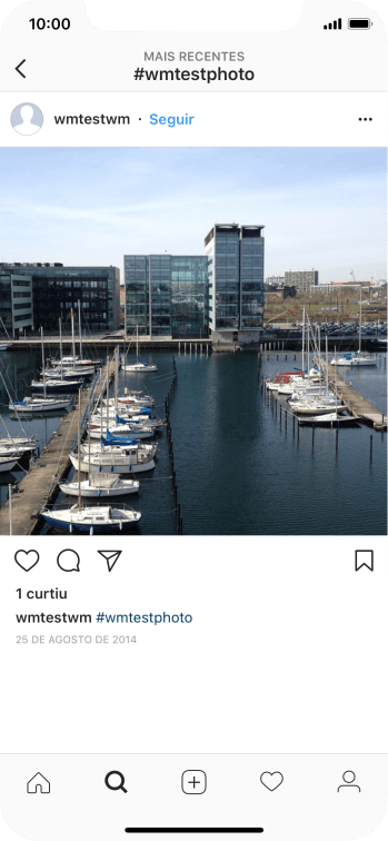 Pressione o ícone de novo post. Pressione o ícone de novo post.