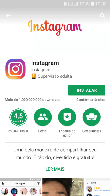 Pressione INSTALAR, e siga as indicações da tela para instalar o app. Pressione INSTALAR, e siga as indicações da tela para instalar o app.