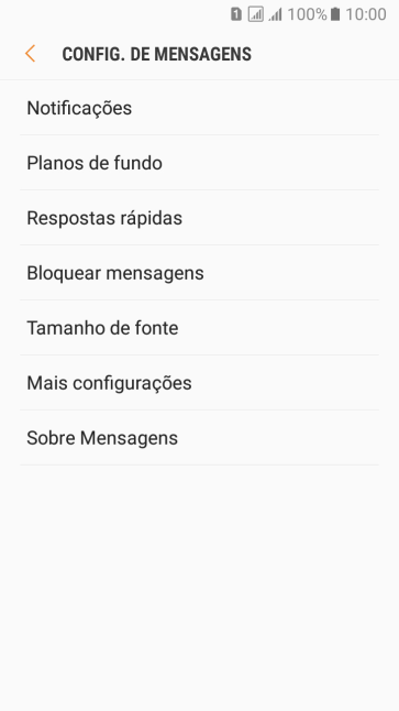 Pressione Mais configurações. Pressione Mais configurações.