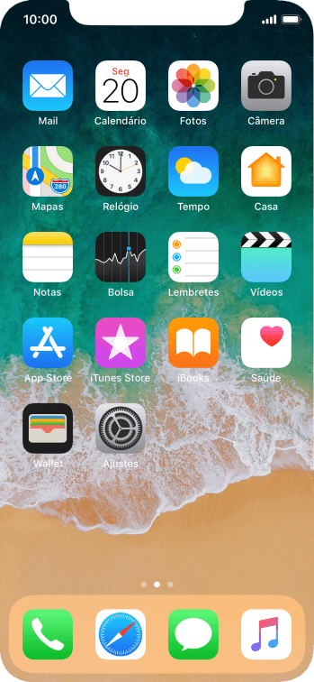 Pressione App Store. Pressione App Store.