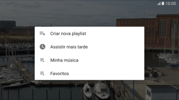 Pressione a lista de reprodução desejada. Pressione a lista de reprodução desejada.
