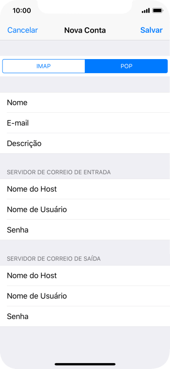 Pressione Salvar. Sua conta de e-mail agora está configurada. Se você quiser selecionar configurações adicionais de servidores de entrada e de saída, você deve seguir os seguintes passos. Pressione Salvar. Sua conta de e-mail agora está configurada. Se você quiser selecionar configurações adicionais de servidores de entrada e de saída, você deve seguir os seguintes passos.