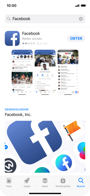 Pressione Facebook. Pressione Facebook.