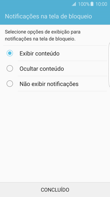 Pressione a configuração desejada. Pressione a configuração desejada.