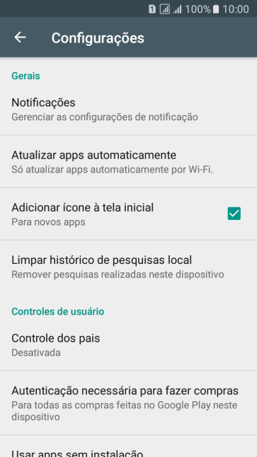 Pressione Atualizar apps automaticamente. Pressione Atualizar apps automaticamente.