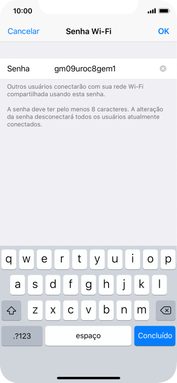 Pressione OK. Pressione OK.