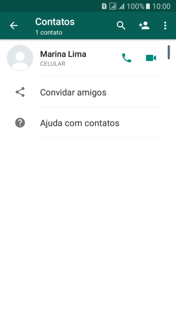 Pressione o ícone de busca, e digite as primeiras letras do nome do contato. Pressione o ícone de busca, e digite as primeiras letras do nome do contato.