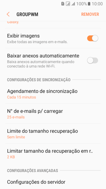Pressione Agendamento de sincronização. Pressione Agendamento de sincronização.