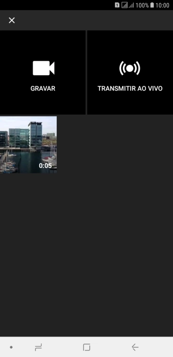 Navegue até a pasta desejada e pressione o vídeo desejado. Navegue até a pasta desejada e pressione o vídeo desejado.