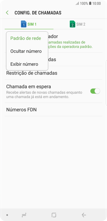 Pressione Exibir número para ativar a identificação do seu número. Pressione Exibir número para ativar a identificação do seu número.