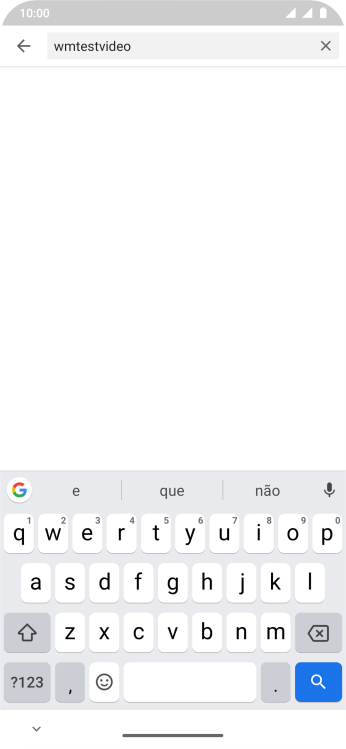 Digite a palavra de busca desejada, e pressione o ícone de busca. Digite a palavra de busca desejada, e pressione o ícone de busca.