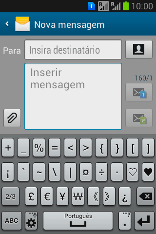 Pressione ABC para retornar à digitação. Pressione ABC para retornar à digitação.
