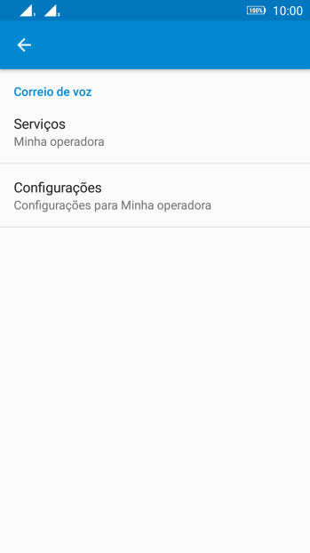Pressione Configurações. Pressione Configurações.