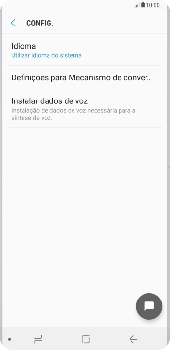 Pressione Definições para Mecanismo de conver.. , e siga as indicações da tela para selecionar as configurações desejadas. Pressione Definições para Mecanismo de conver.. , e siga as indicações da tela para selecionar as configurações desejadas.