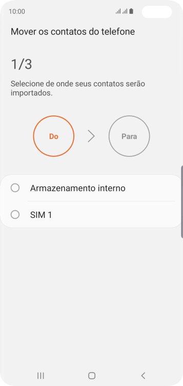 Pressione ‹SIM›. Pressione ‹SIM›.