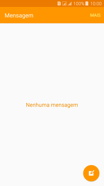 Pressione o ícone de nova mensagem. Pressione o ícone de nova mensagem.