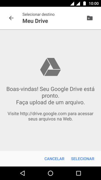 Pressione o ícone de nova pasta. Pressione o ícone de nova pasta.