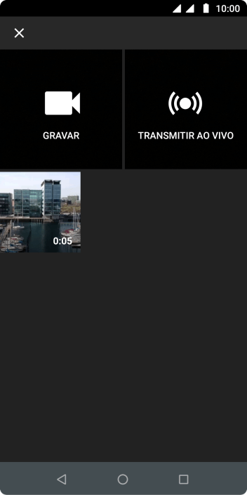 Pressione o vídeo desejado. Pressione o vídeo desejado.