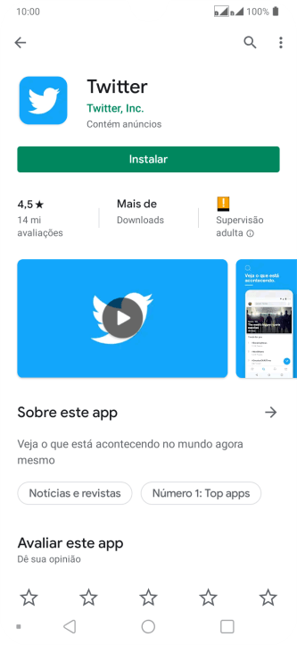 Pressione Instalar, e siga as indicações da tela para instalar o app. Pressione Instalar, e siga as indicações da tela para instalar o app.