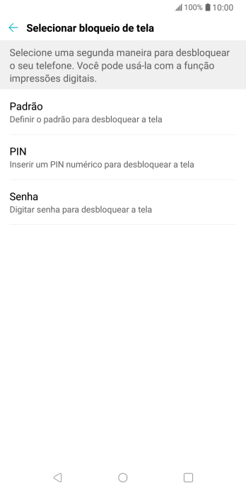 Pressione o código de bloqueio desejado, e siga as instruções da tela para criar um código extra. Pressione o código de bloqueio desejado, e siga as instruções da tela para criar um código extra.