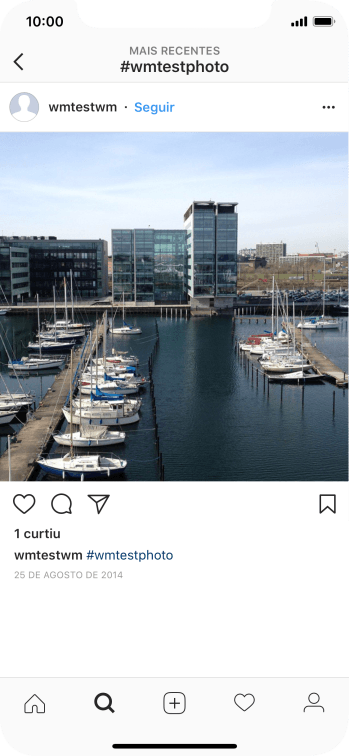 Pressione o ícone de novo post. Pressione o ícone de novo post.