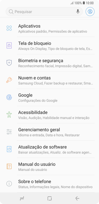 Pressione Gerenciamento geral. Pressione Gerenciamento geral.