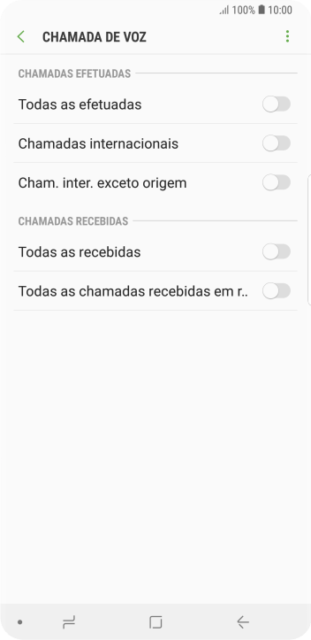 Pressione o indicador ao lado do tipo de bloqueio. Pressione o indicador ao lado do tipo de bloqueio.