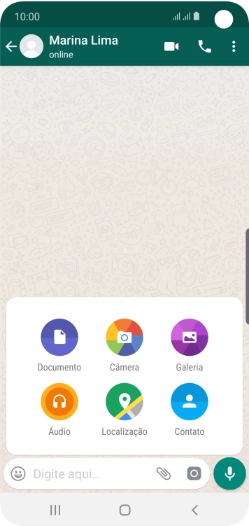 Pressione Galeria, e navegue até a foto ou vídeo desejado. Pressione Galeria, e navegue até a foto ou vídeo desejado.