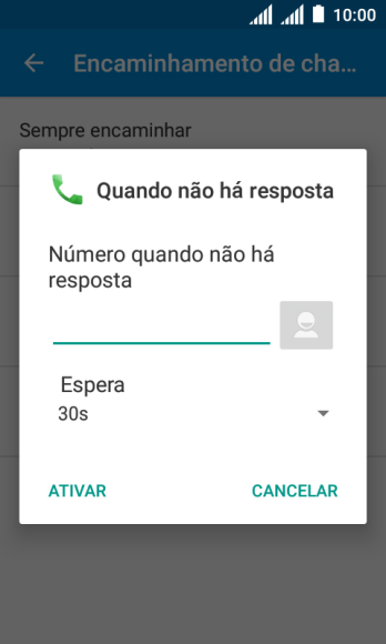 Se você encaminhar chamadas perdidas, você deve selecionar o intervalo do encaminhamento. Pressione a lista suspensa abaixo de Se você encaminhar chamadas perdidas, você deve selecionar o intervalo do encaminhamento. Pressione a lista suspensa abaixo de