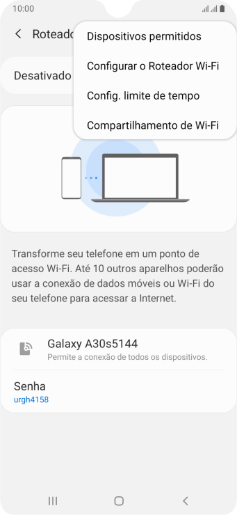 Pressione Configurar o Roteador Wi-Fi. Pressione Configurar o Roteador Wi-Fi.