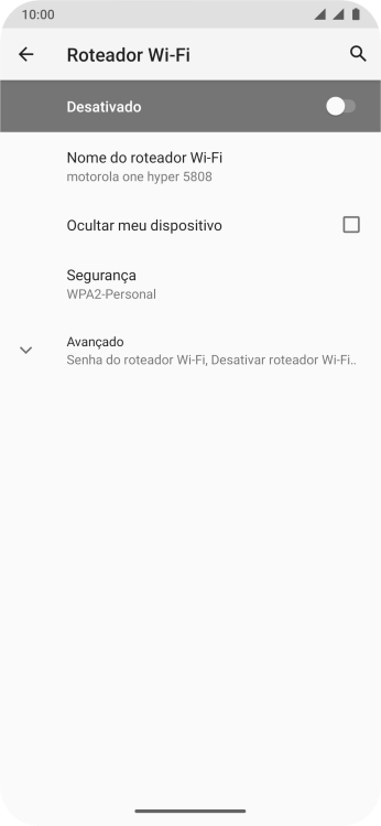 Pressione Nome do roteador Wi-Fi. Pressione Nome do roteador Wi-Fi.